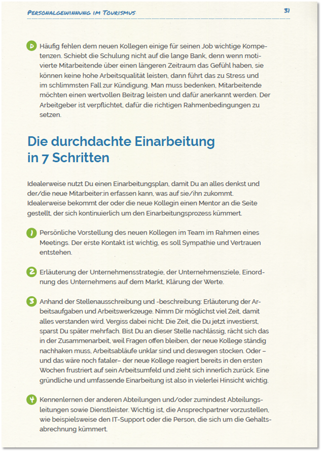 Die durchdachte Einarbeitung