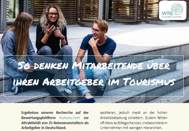 WRE Titelbild So denken Mitarbeitende uber ihren Arbeitgeber im Tourismus